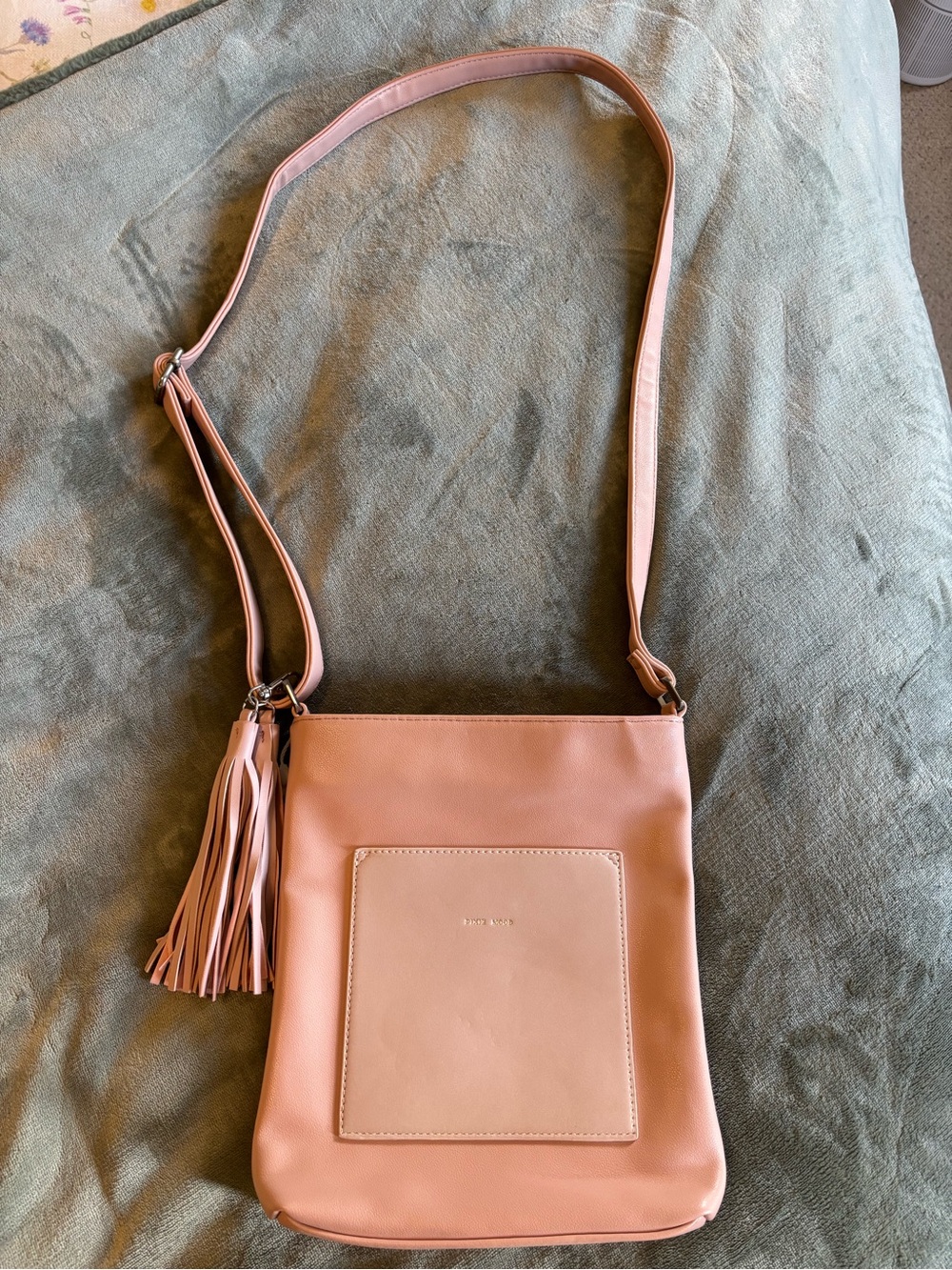 Pixie Mood Lily Crossbody Purse in colour Misty Rose/Nubuck